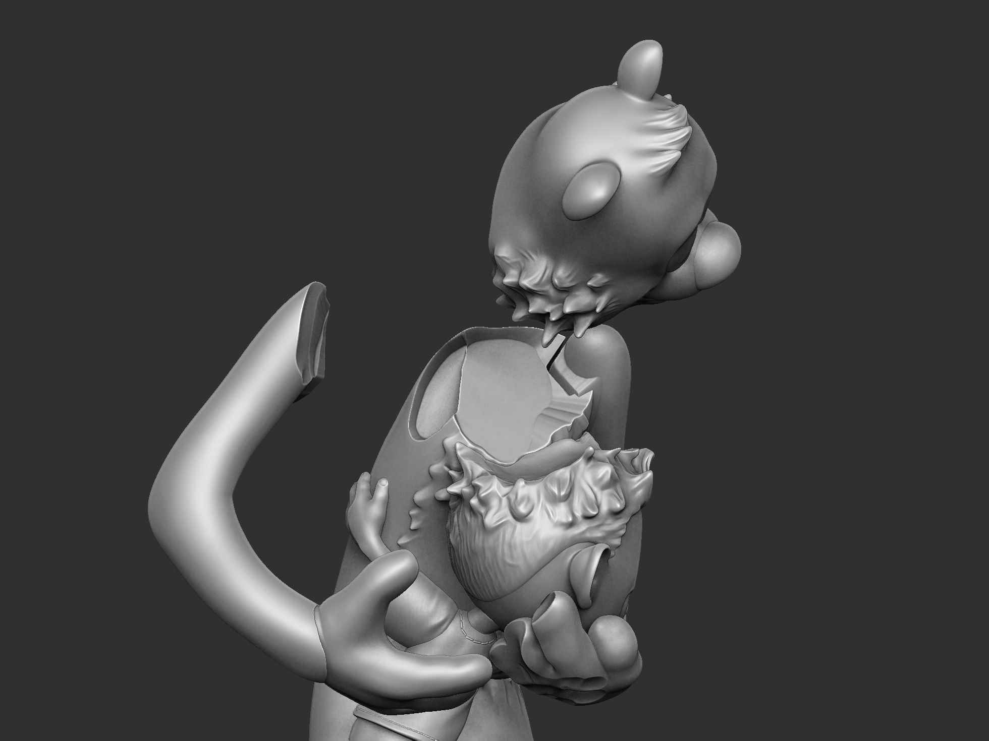 Calvin and Hobbes for 3d print stl Hug model 3D print model_41