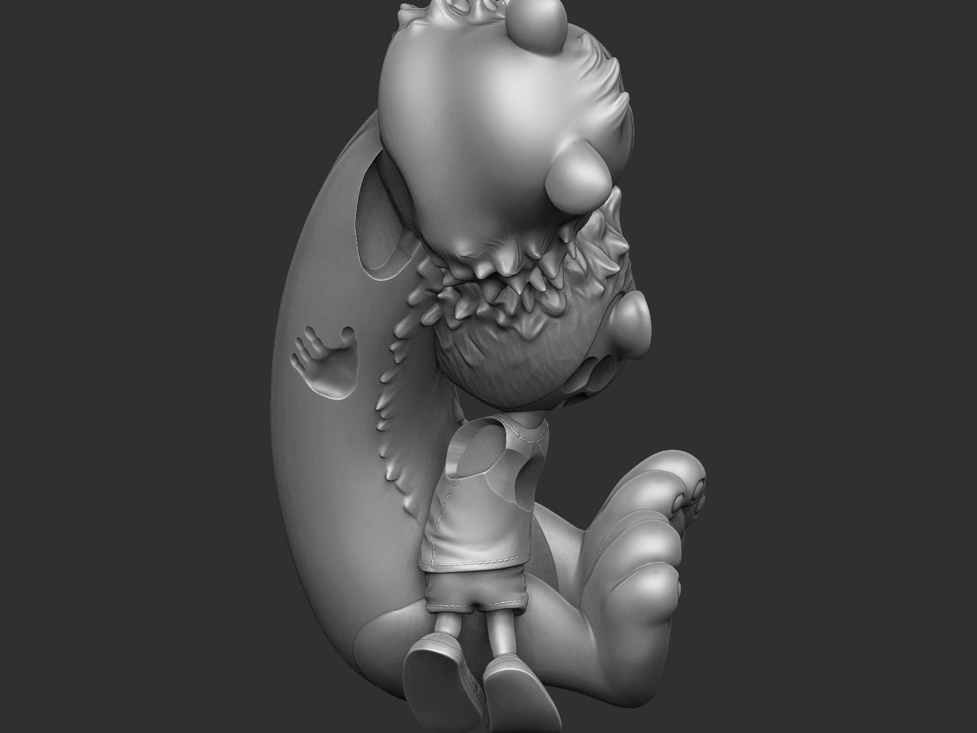 Calvin and Hobbes for 3d print stl Hug model 3D print model_6