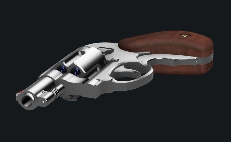 Resident Evil 2 Remake - SLS 60 handgun for cosplay 3D print model_3