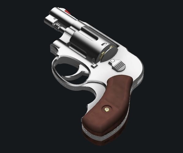Resident Evil 2 Remake - SLS 60 handgun for cosplay 3D print model_1