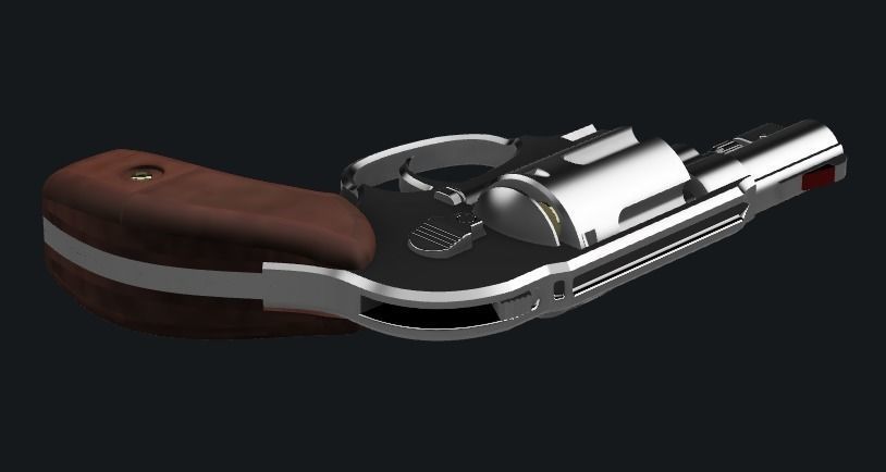 Resident Evil 2 Remake - SLS 60 handgun for cosplay 3D print model_2