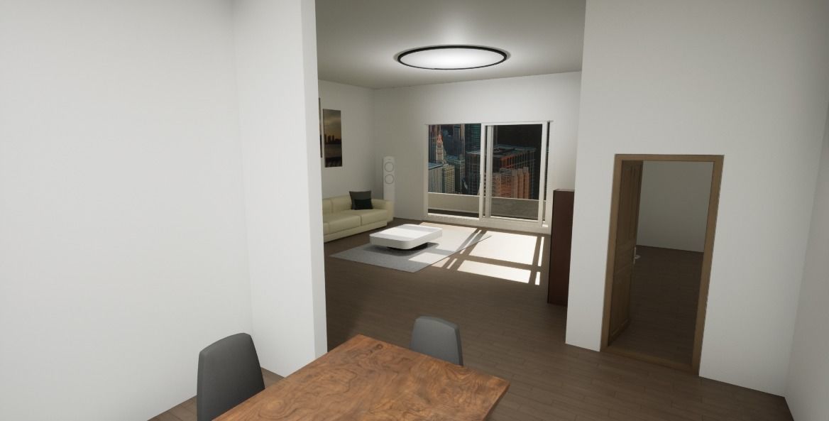 Modern Korea Style aparment interior  3D model_1