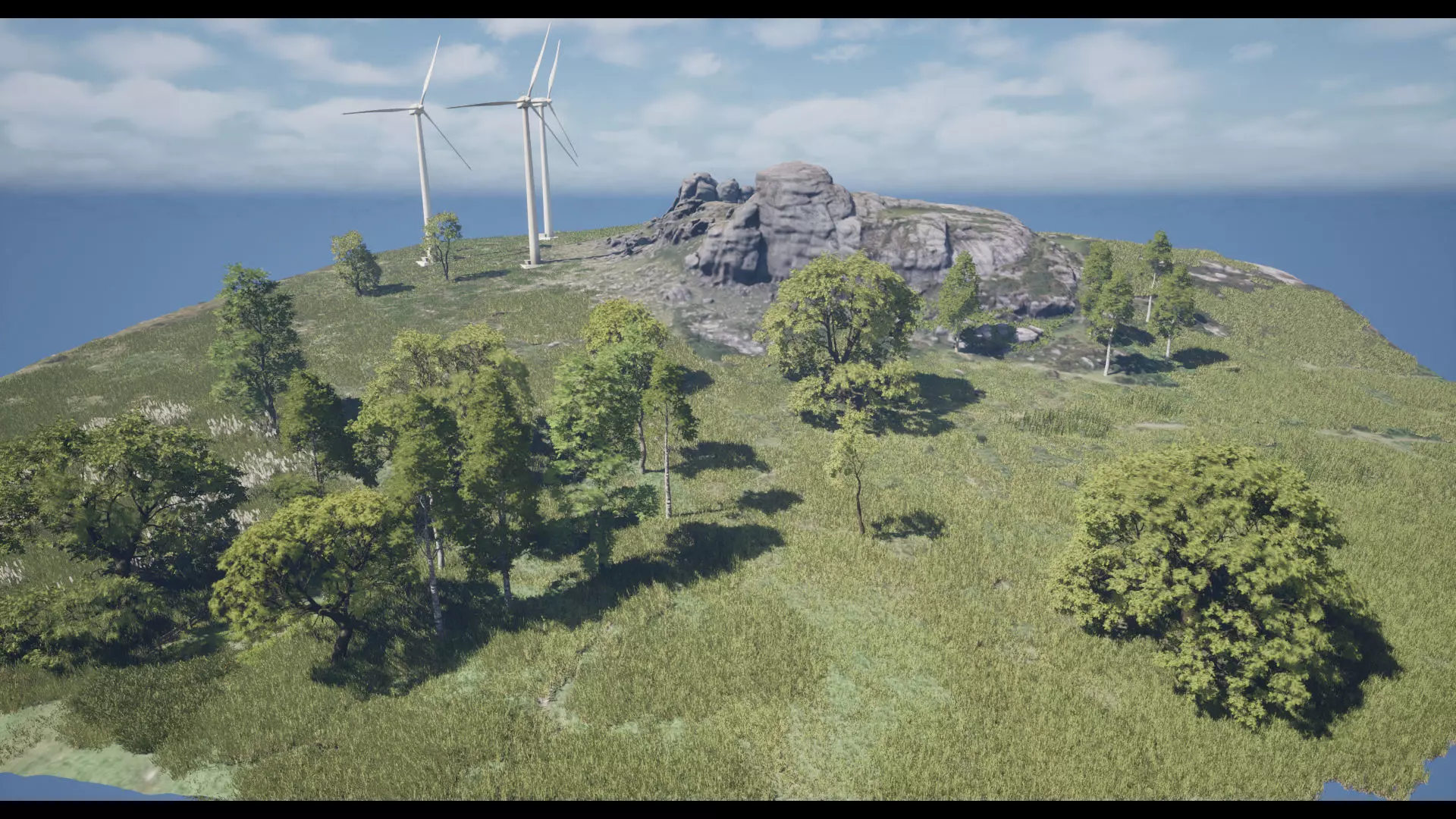 Forest Oak Birch Beech Maple Nanite Unreal Engine 5 Low-poly 3D model_16