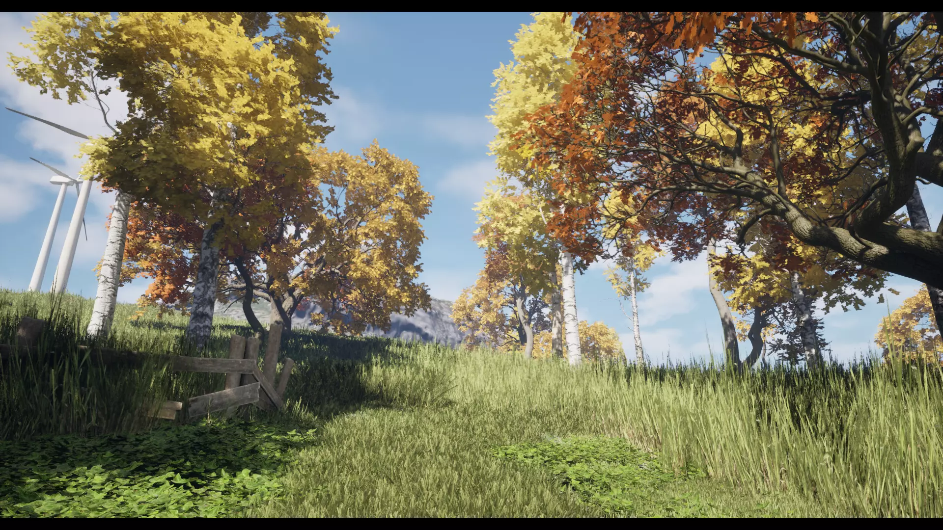 Forest Oak Birch Beech Maple Nanite Unreal Engine 5 Low-poly 3D model_10