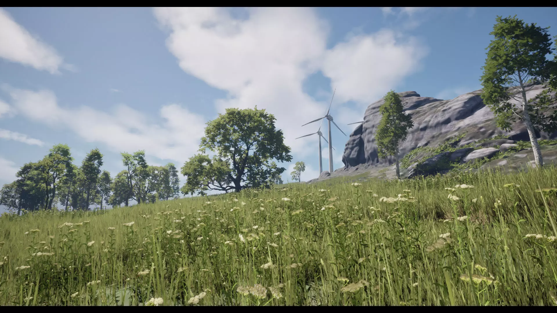 Forest Oak Birch Beech Maple Nanite Unreal Engine 5 Low-poly 3D model_15