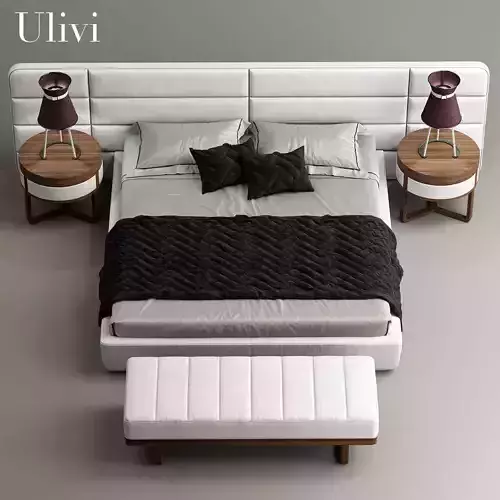 MODERN BED LEATHER 