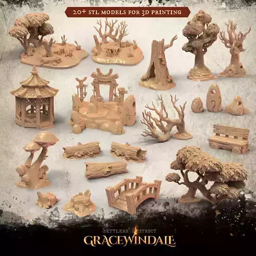 Gracewindale - Park 3D Model Collection
