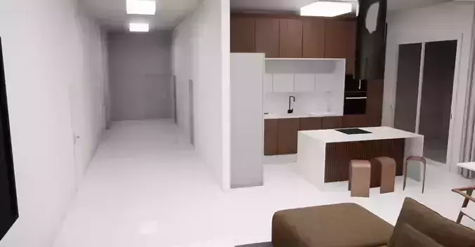 Modern Korea Style aparment interior 