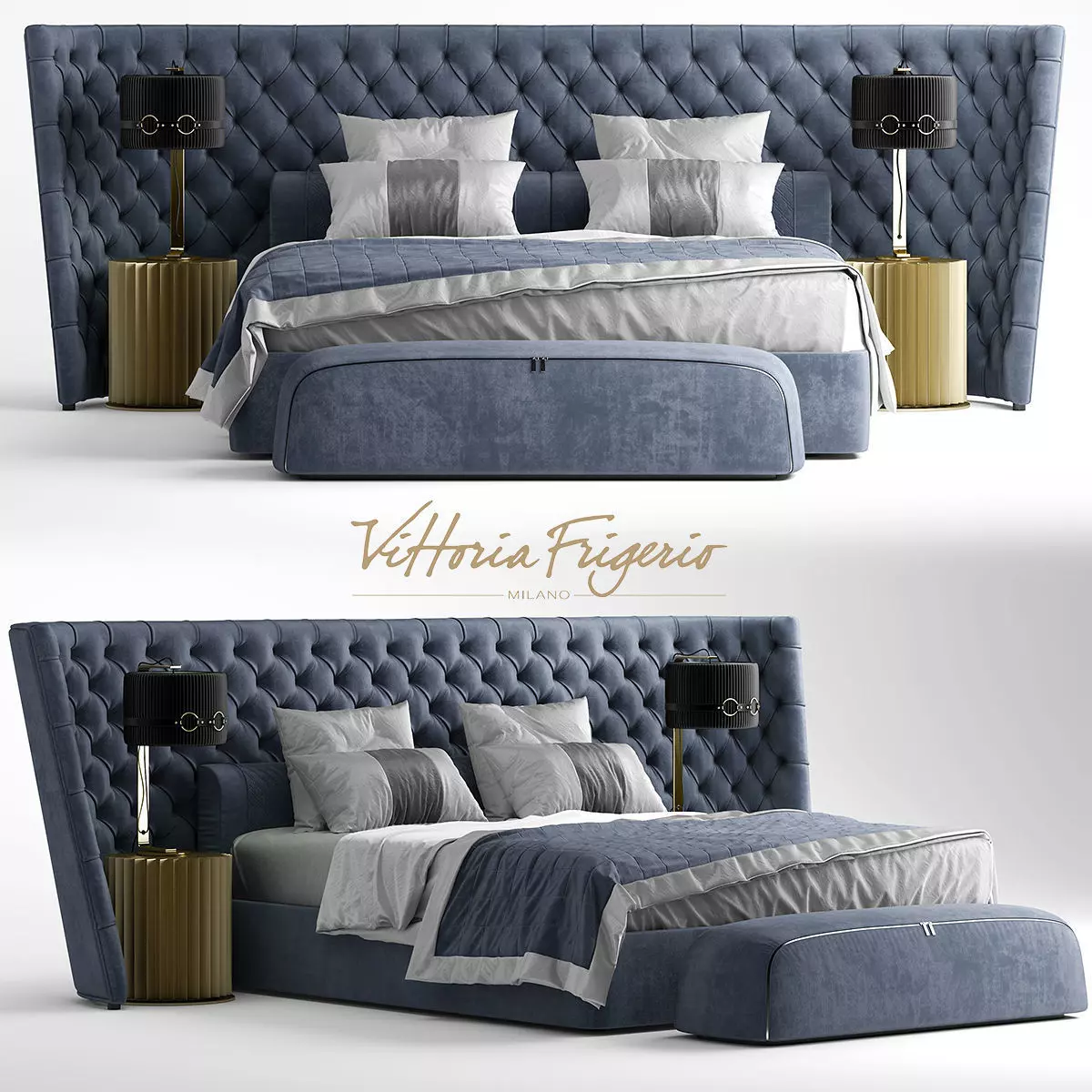 BED vittoria frigerio DURINI 3D model