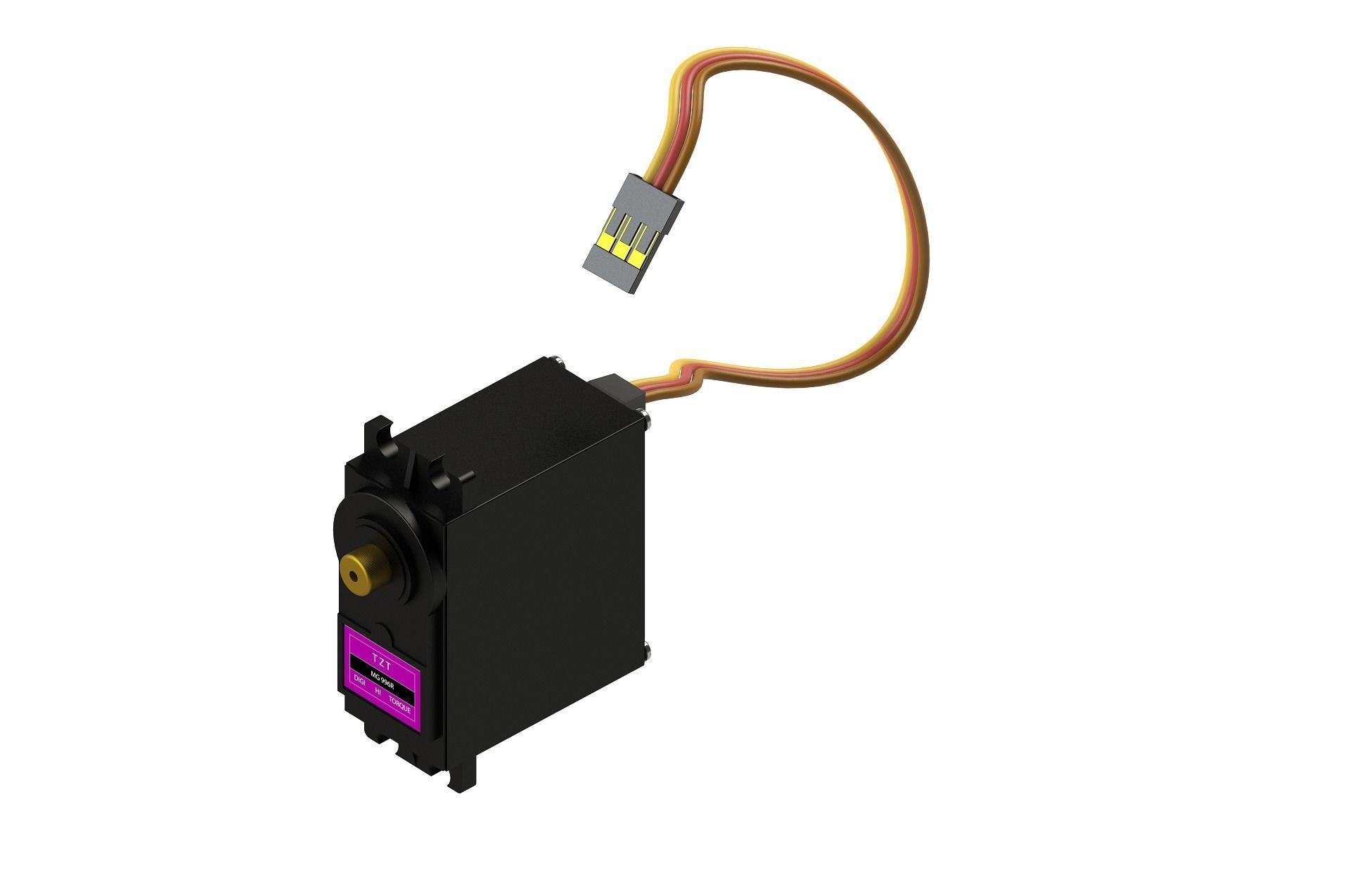 6 eksenli robot kol 3D model_4