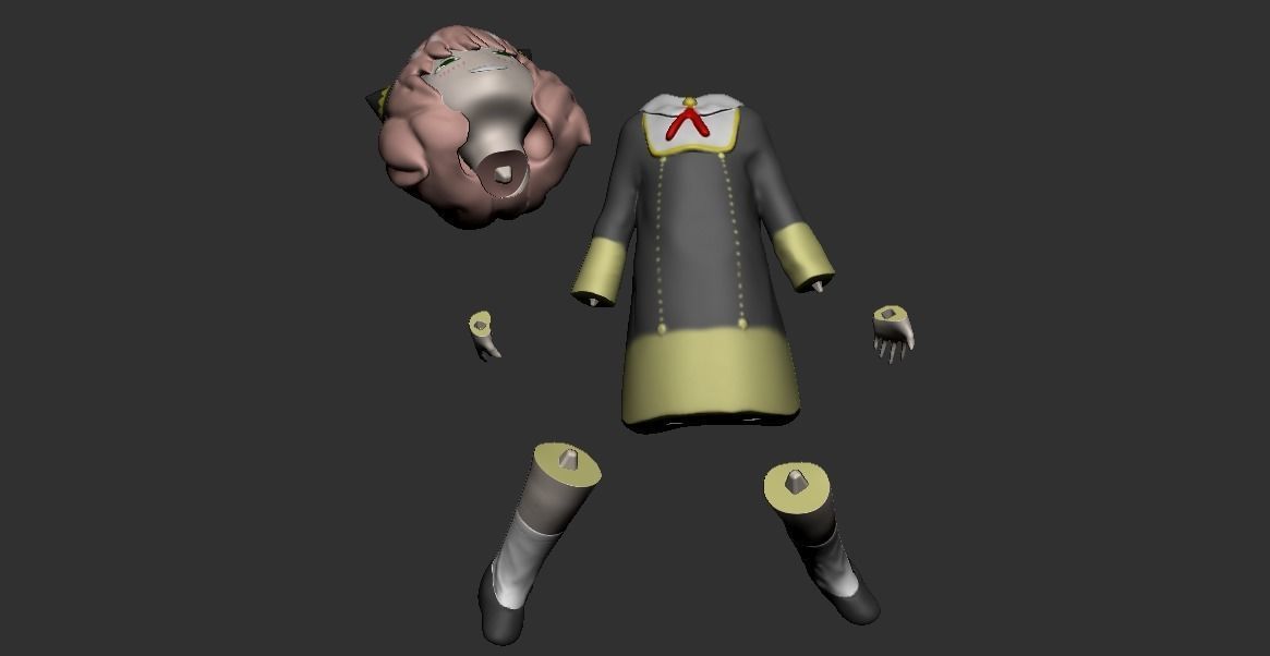 Anya 3D Ready Print Model 3D print model_7