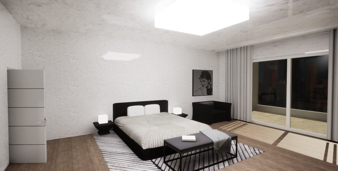 Modern Korea Style aparment interior 3D model_2