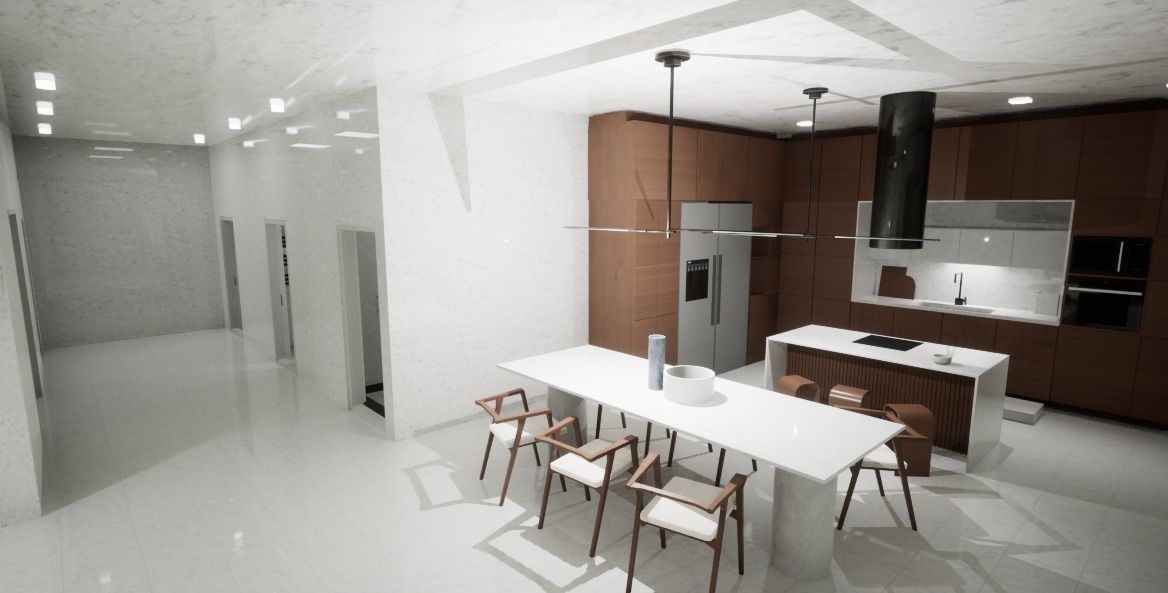 Modern Korea Style aparment interior 3D model_1