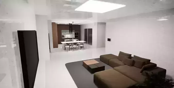 Modern Korea Style aparment interior 