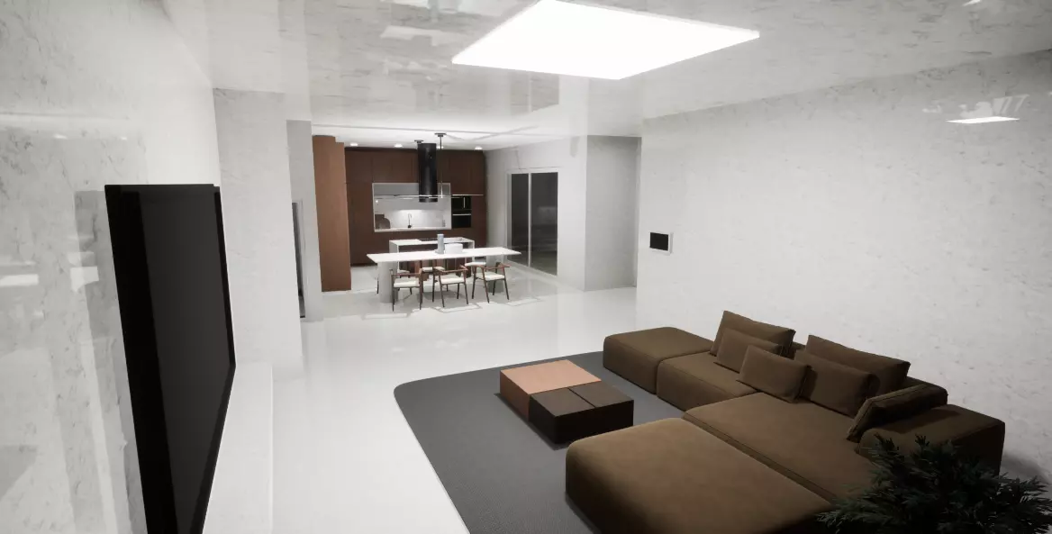 Modern Korea Style aparment interior 3D model_0