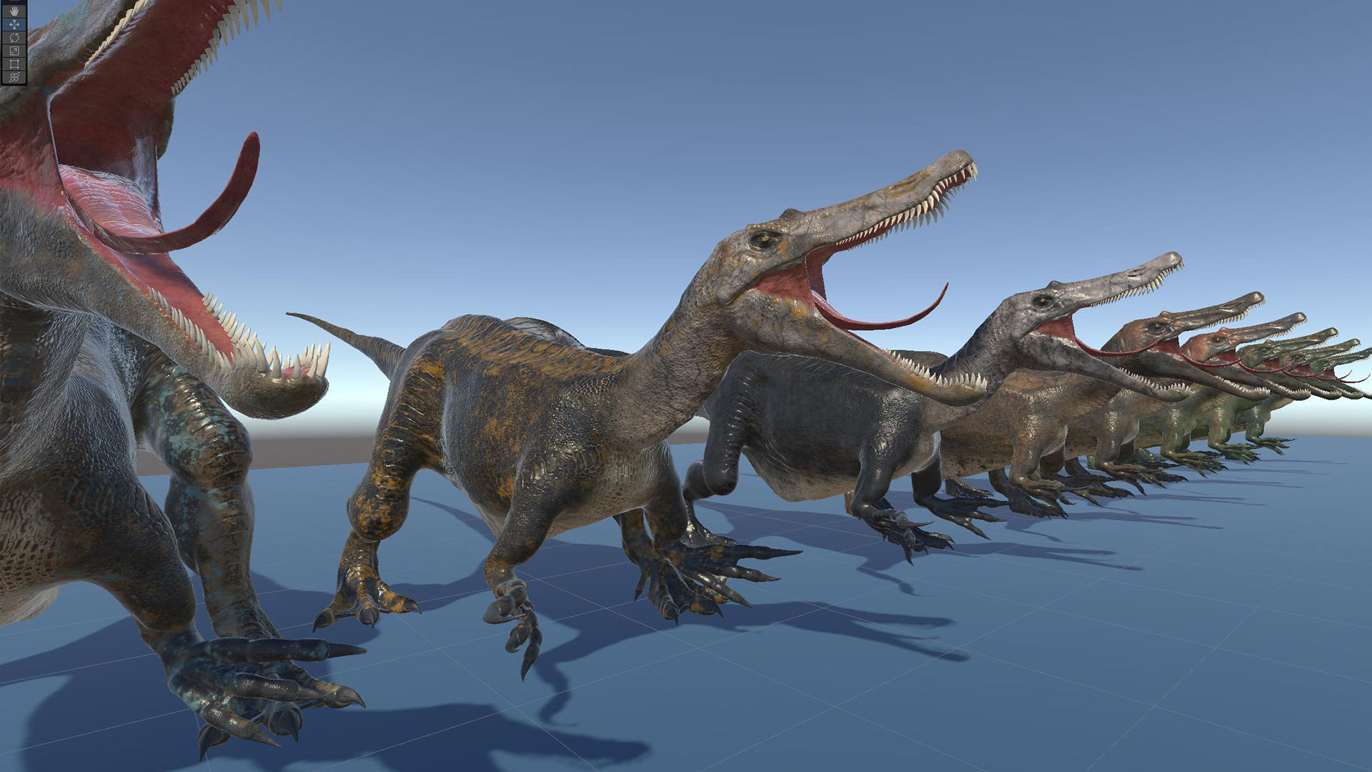 Dinosaur Baryonyx Walkeri Unreal Engine and Unity Project Low-poly 3D model_31