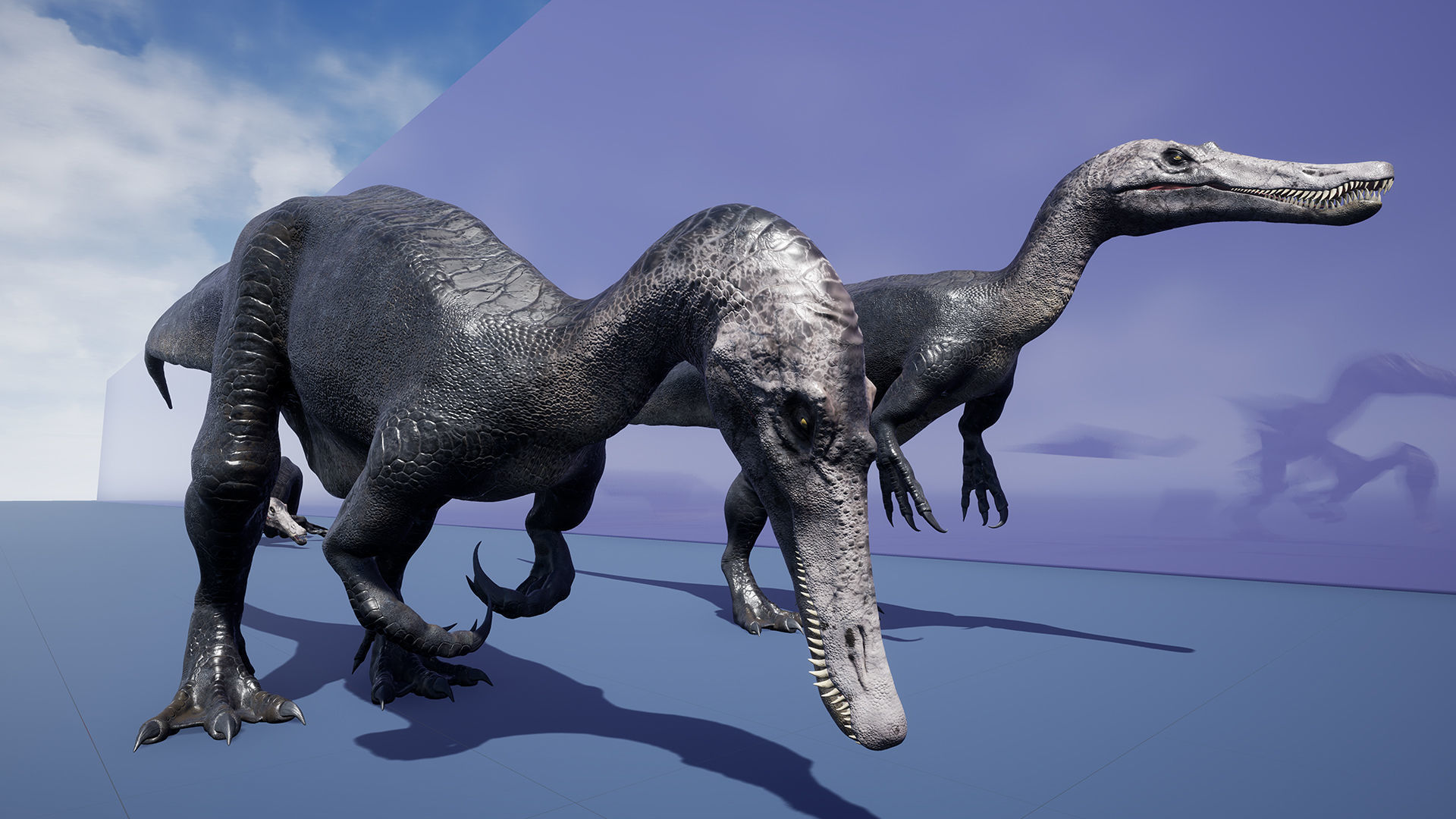 Dinosaur Baryonyx Walkeri Unreal Engine and Unity Project Low-poly 3D model_10