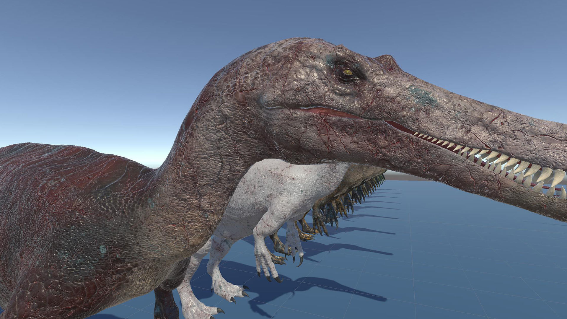 Dinosaur Baryonyx Walkeri Unreal Engine and Unity Project Low-poly 3D model_36