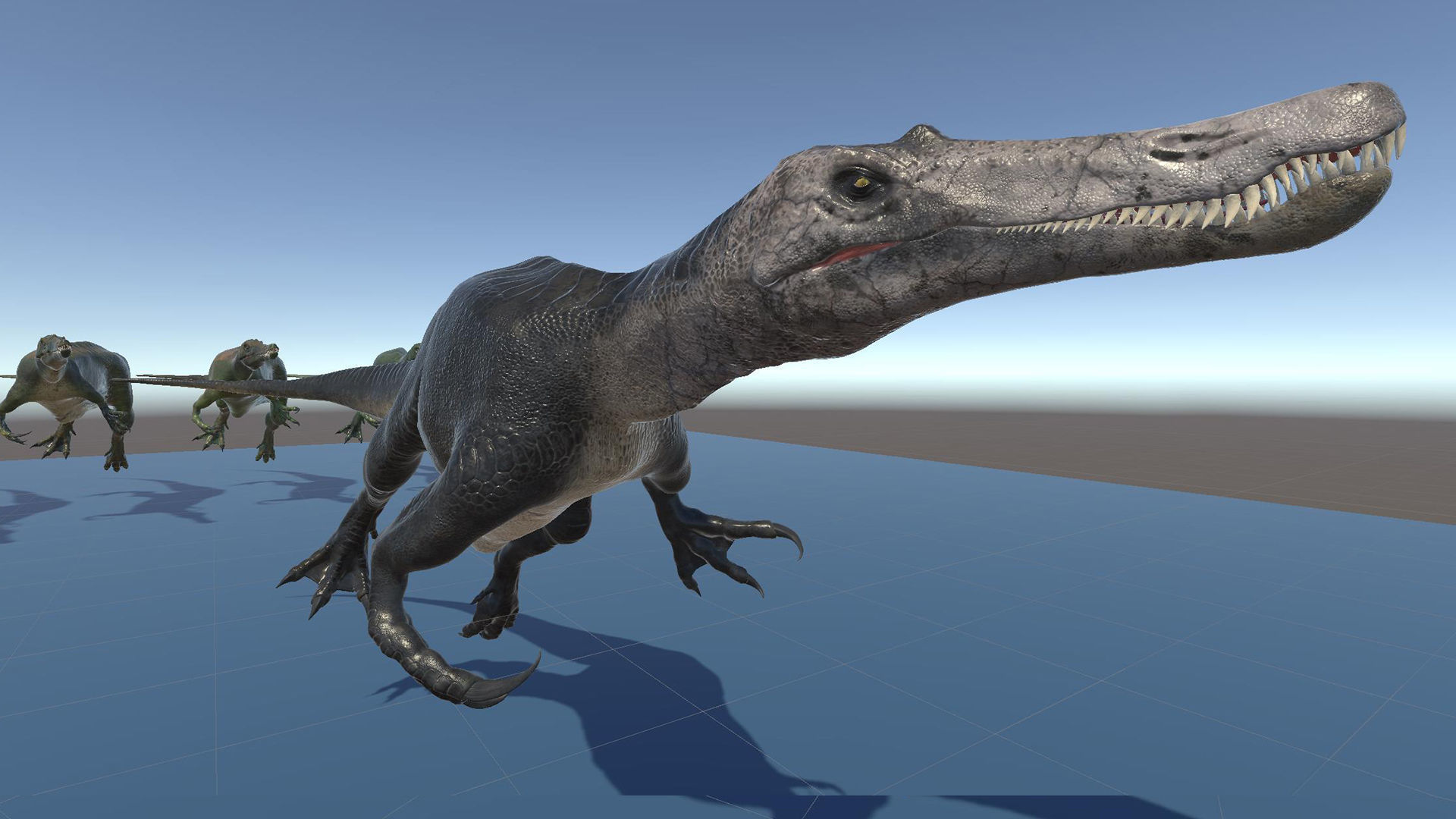 Dinosaur Baryonyx Walkeri Unreal Engine and Unity Project Low-poly 3D model_28