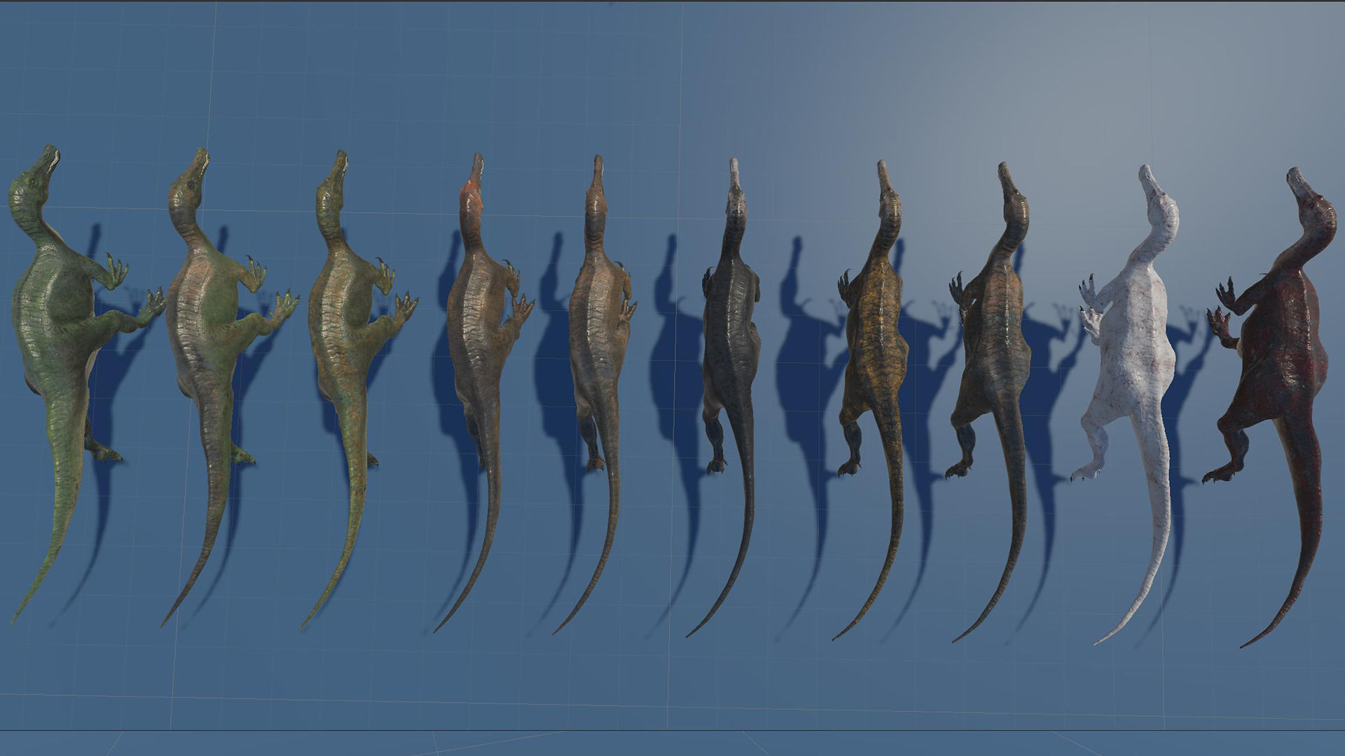 Dinosaur Baryonyx Walkeri Unreal Engine and Unity Project Low-poly 3D model_33