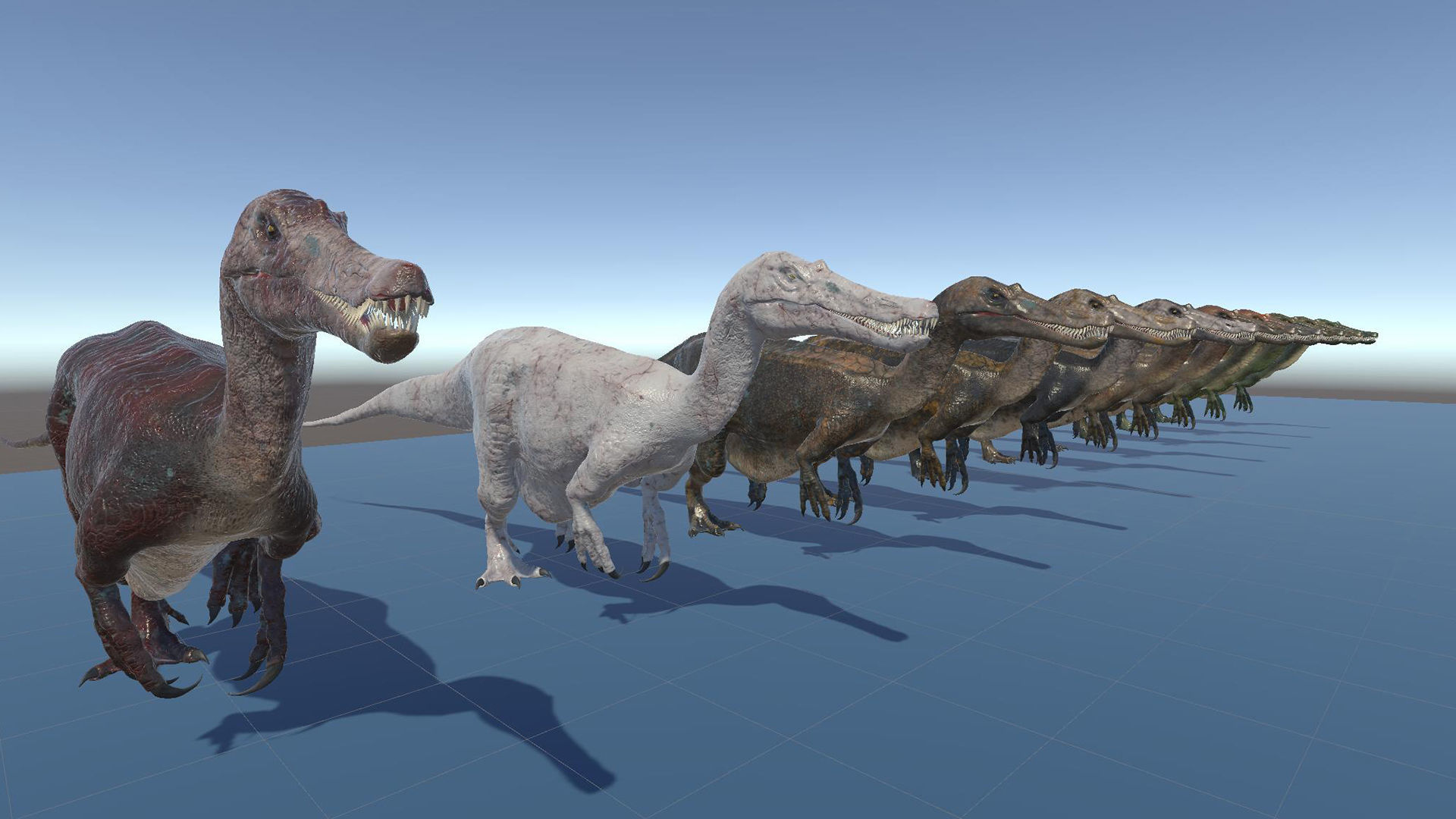 Dinosaur Baryonyx Walkeri Unreal Engine and Unity Project Low-poly 3D model_34