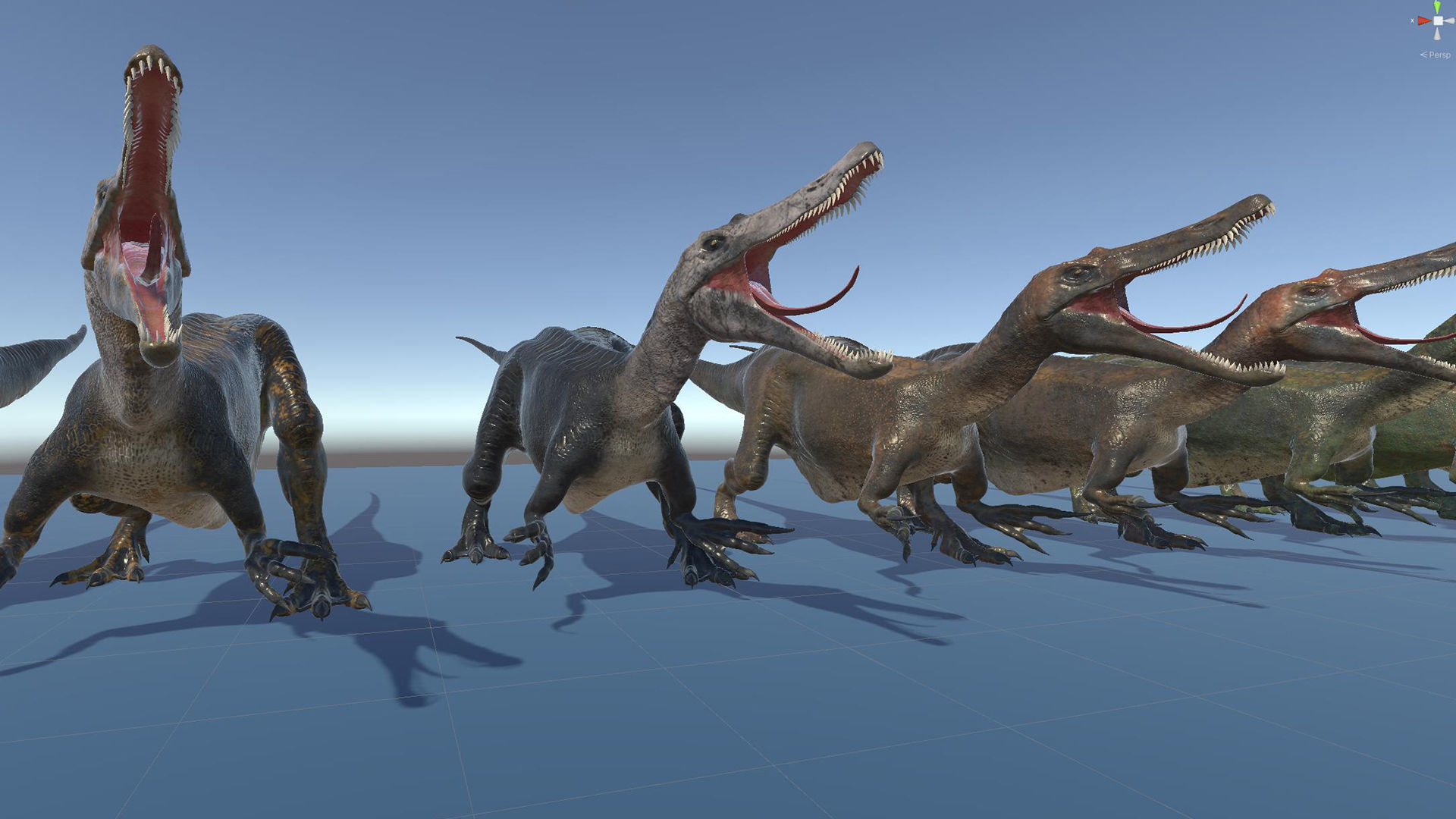 Dinosaur Baryonyx Walkeri Unreal Engine and Unity Project Low-poly 3D model_32