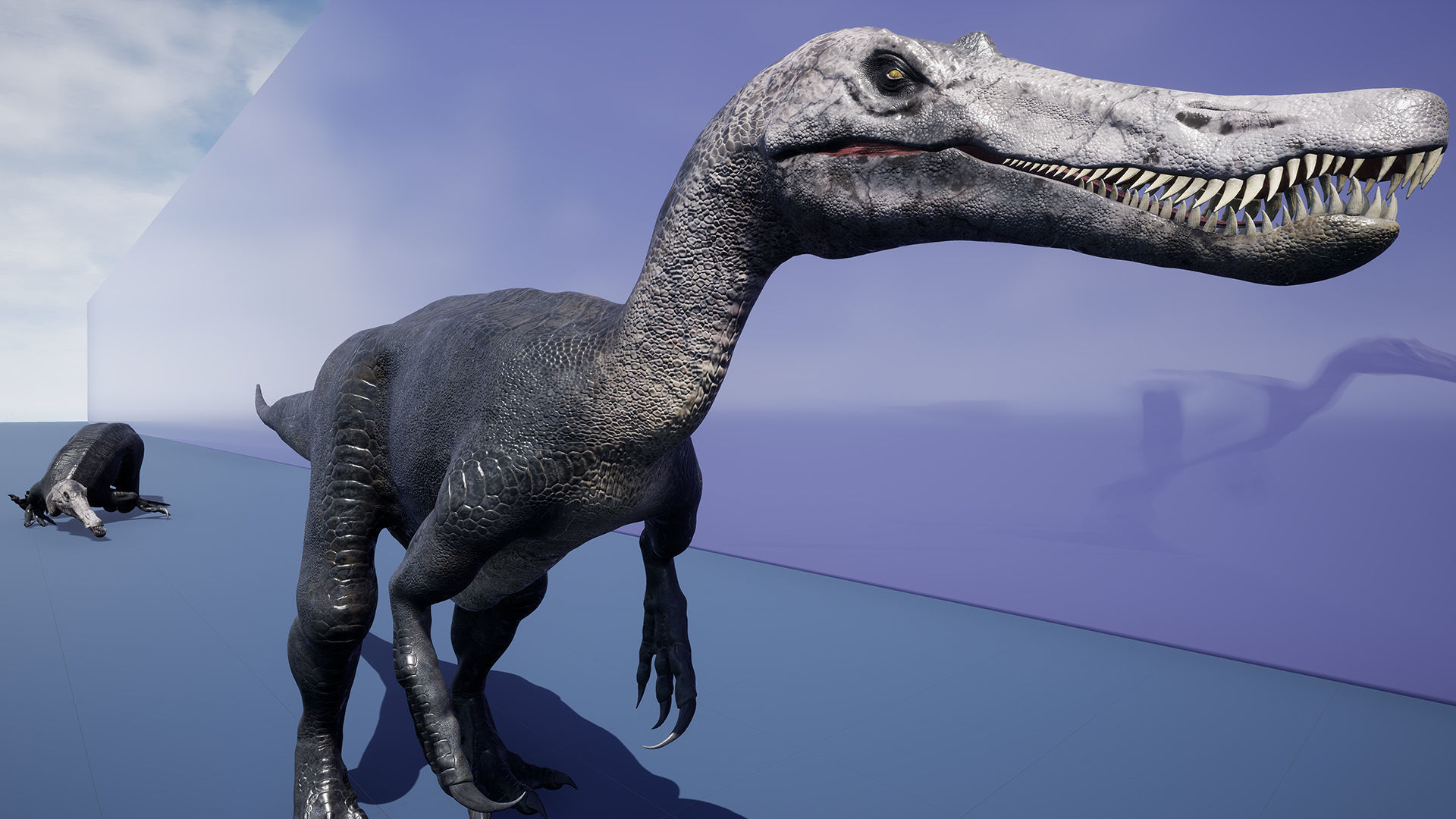 Dinosaur Baryonyx Walkeri Unreal Engine and Unity Project Low-poly 3D model_9