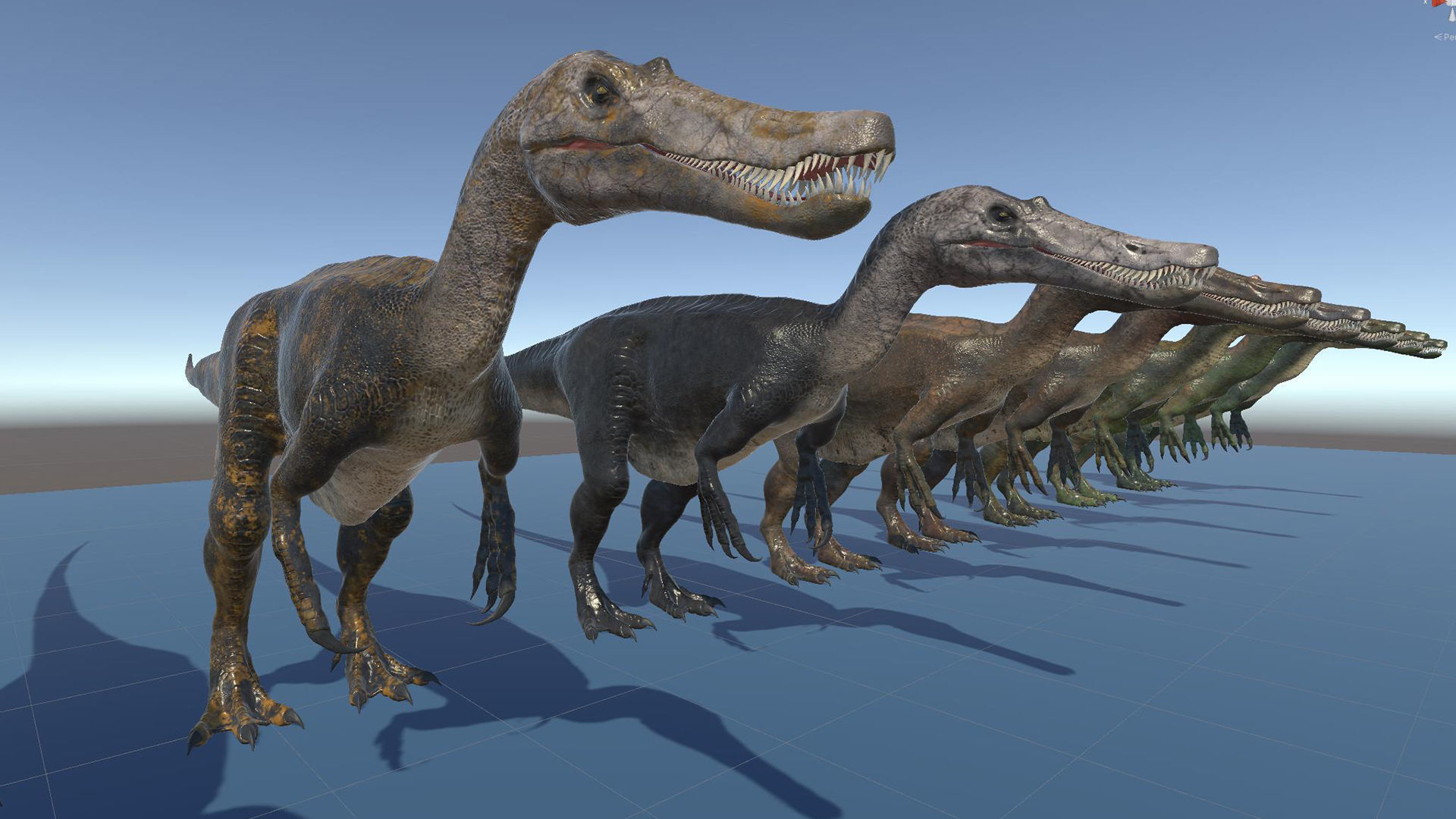 Dinosaur Baryonyx Walkeri Unreal Engine and Unity Project Low-poly 3D model_38