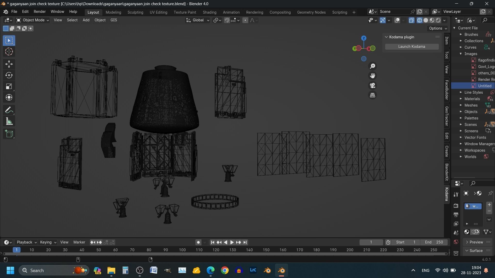Gaganyaan ISRO India Crew Module and Service Module 3D model_10