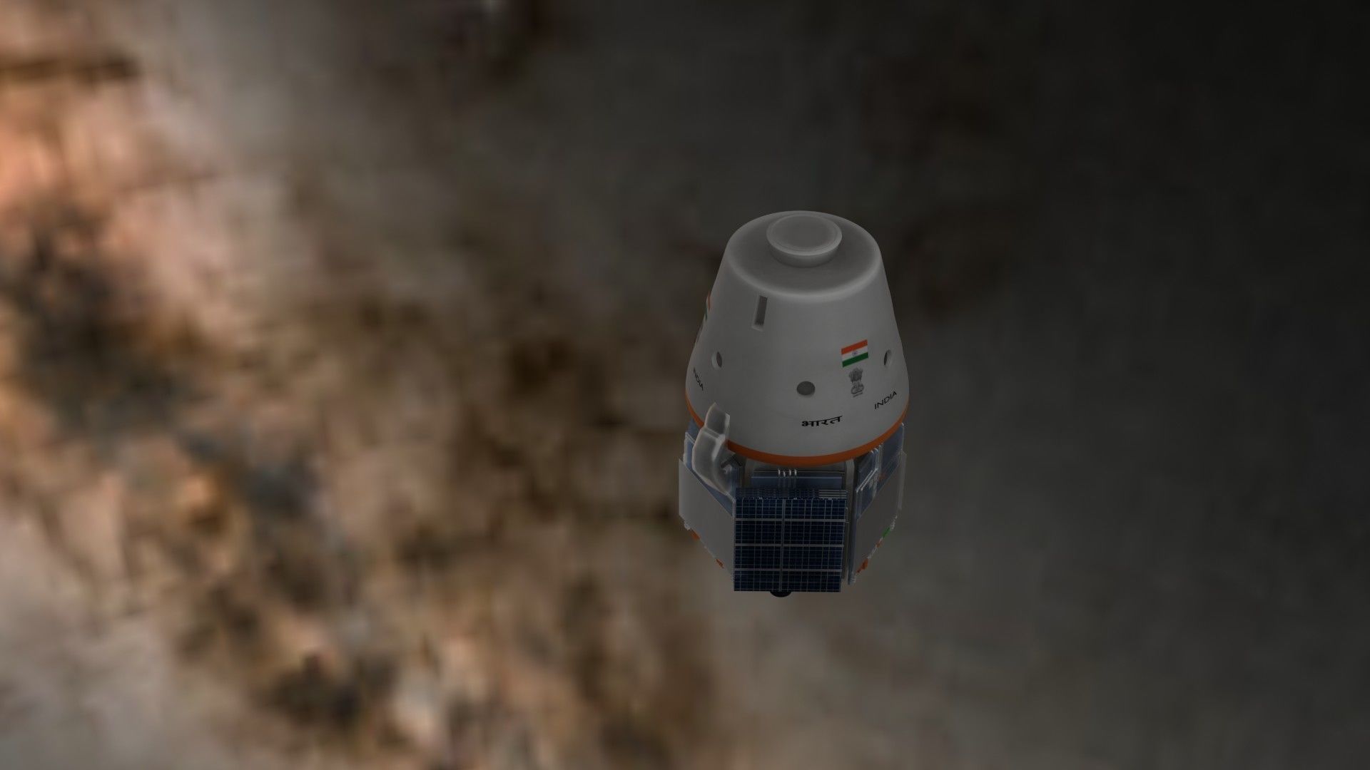 Gaganyaan ISRO India Crew Module and Service Module 3D model_21