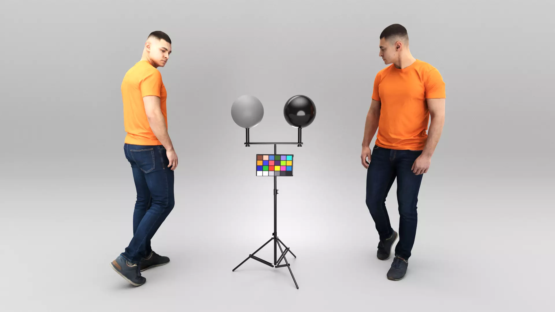 Young man walking 409 Low-poly 3D model_0