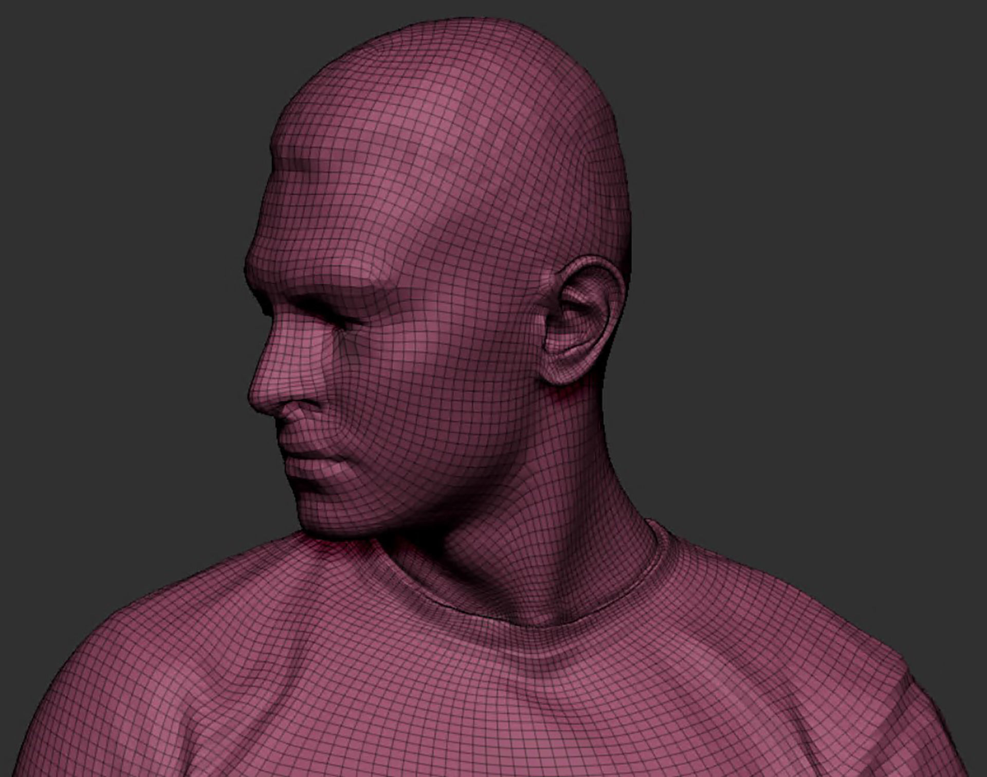 Young man walking 409 Low-poly 3D model_7