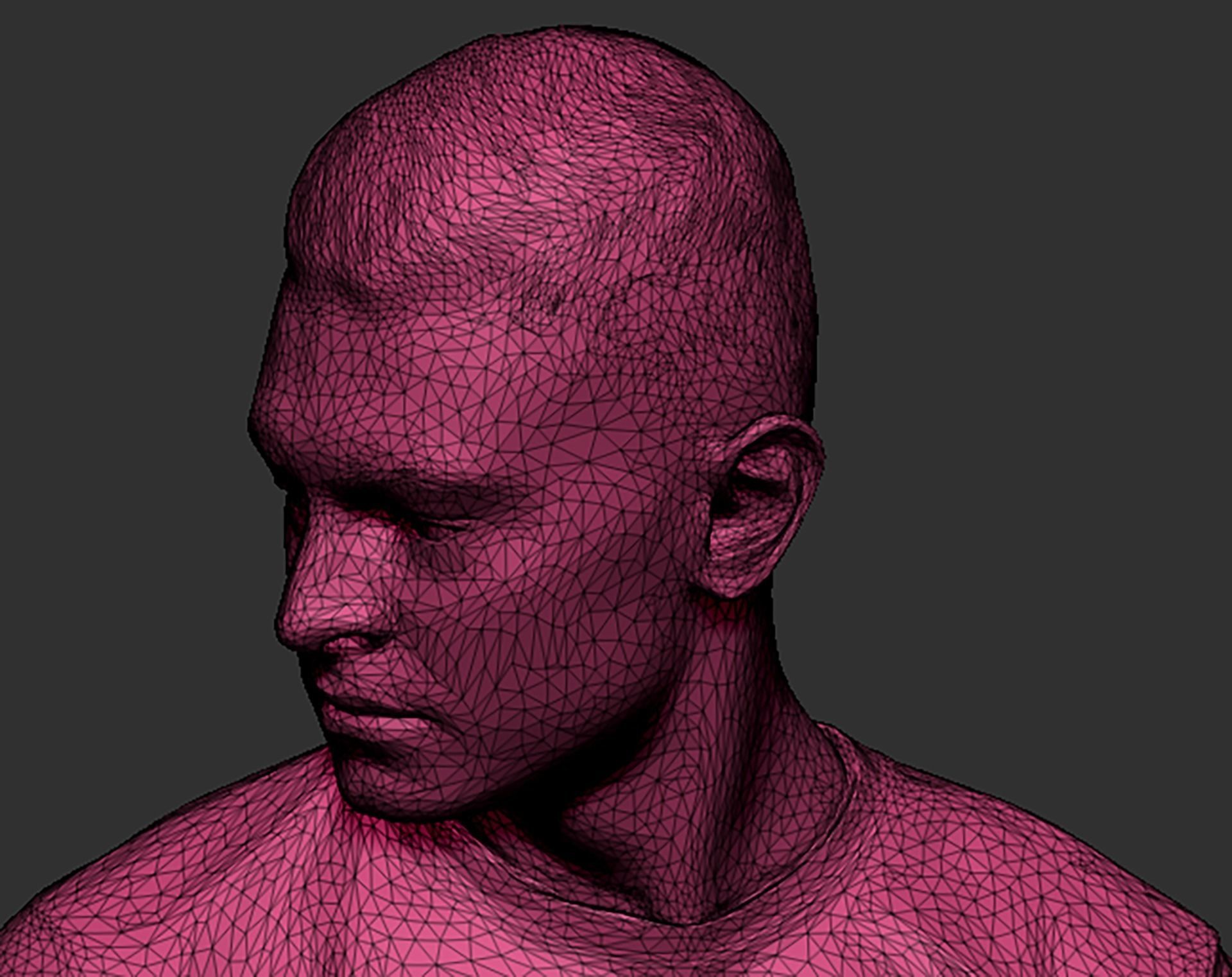 Young man walking 409 Low-poly 3D model_5