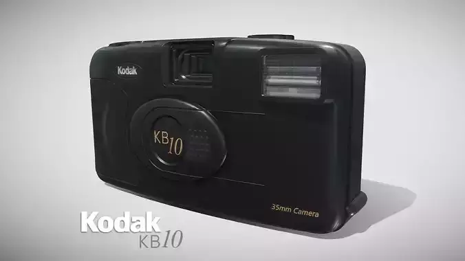 Kodak KB10 35MM Camera Game Model Unreal Engine 5 Blender  Low-poly 3D model