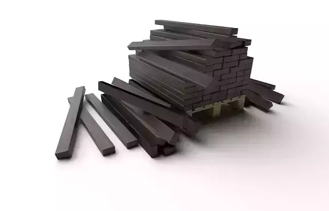 Cargo Pallet M02 Low-poly 3D model