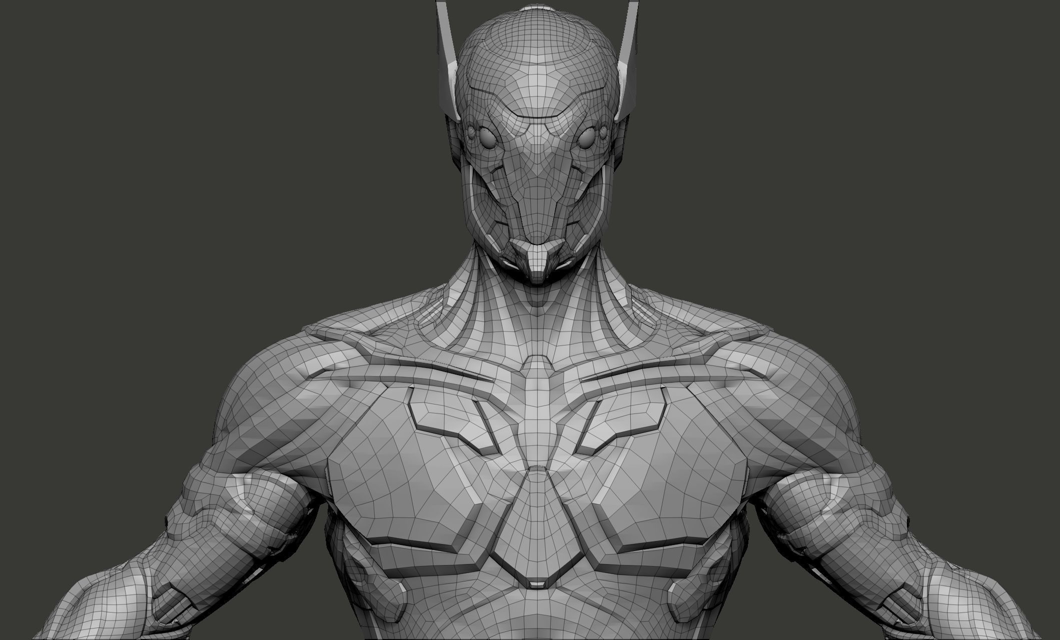 Cyber Ninja Low-poly 3D model_35