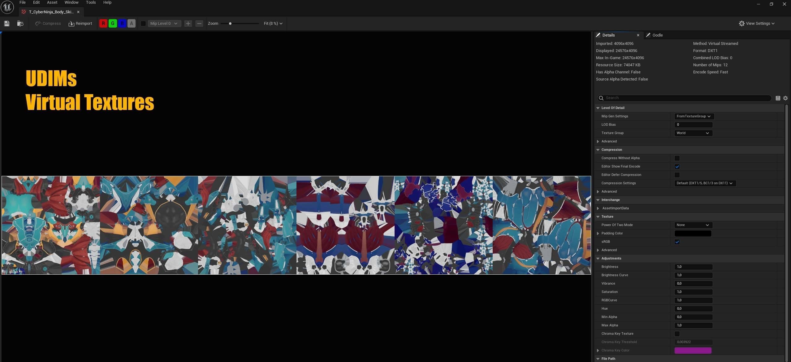 Cyber Ninja Low-poly 3D model_25