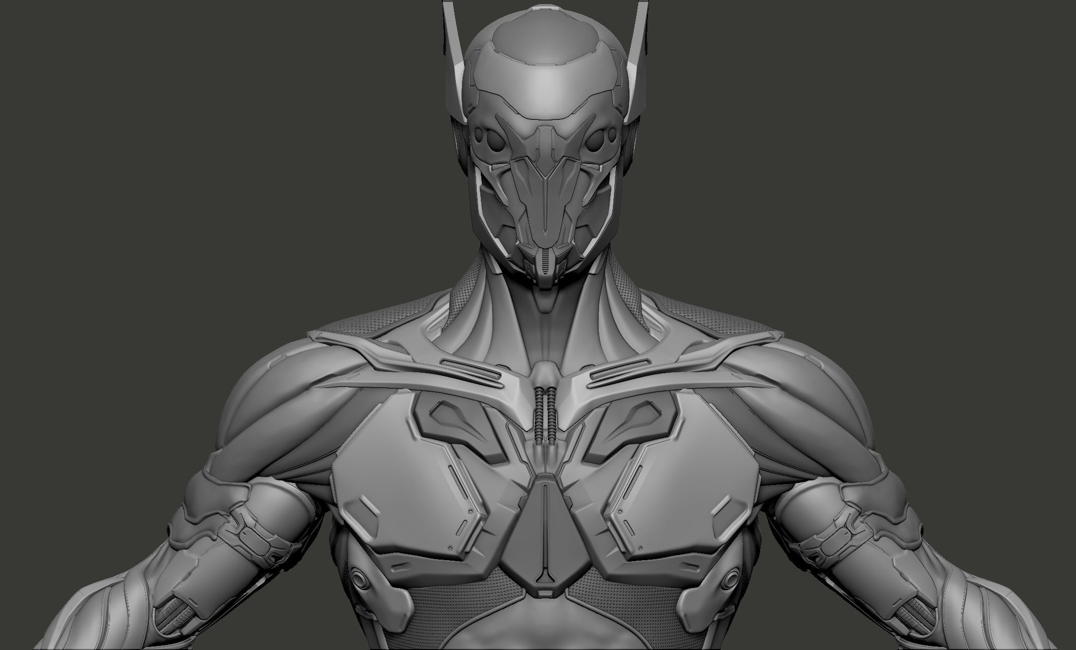 Cyber Ninja Low-poly 3D model_34