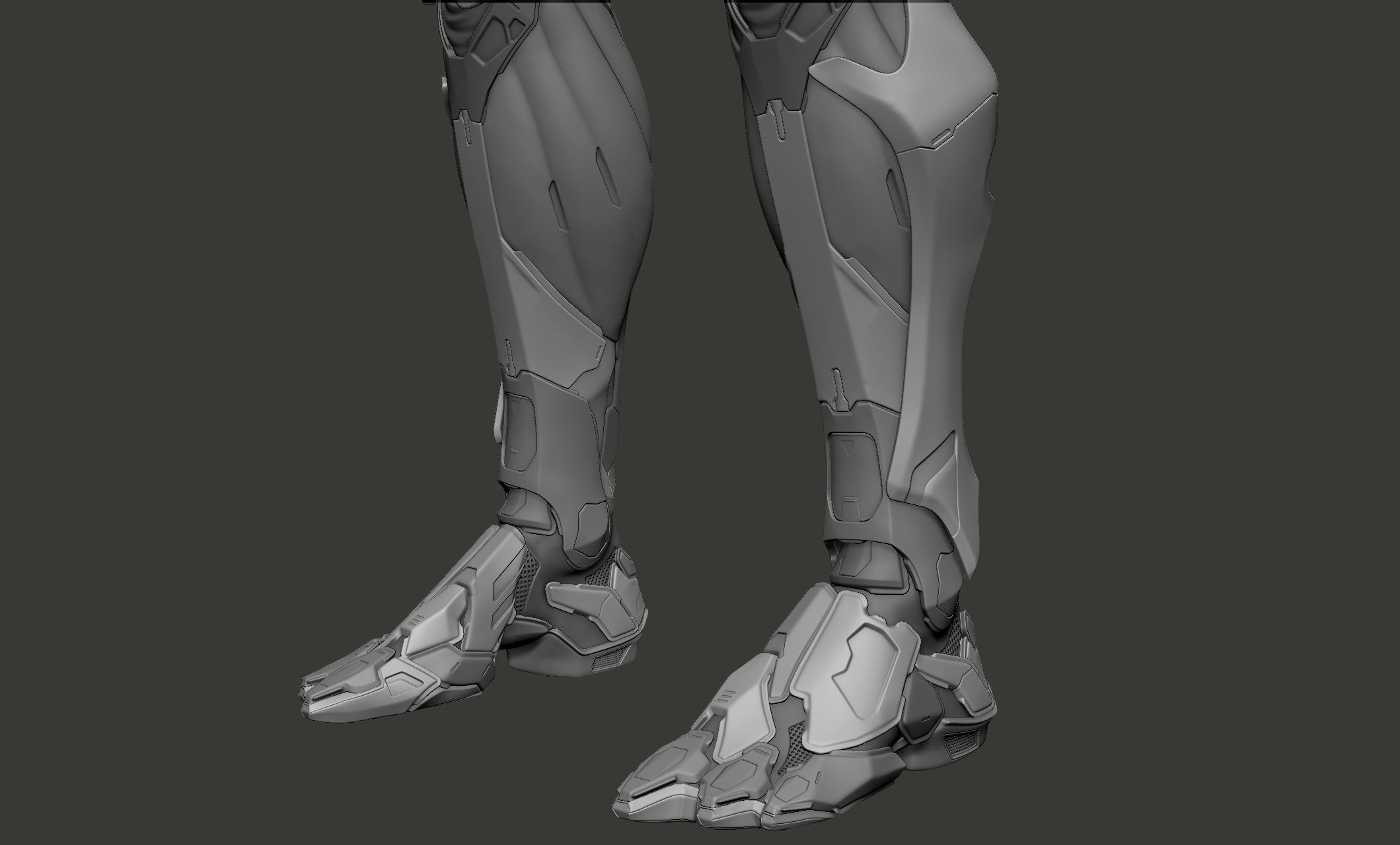 Cyber Ninja Low-poly 3D model_32