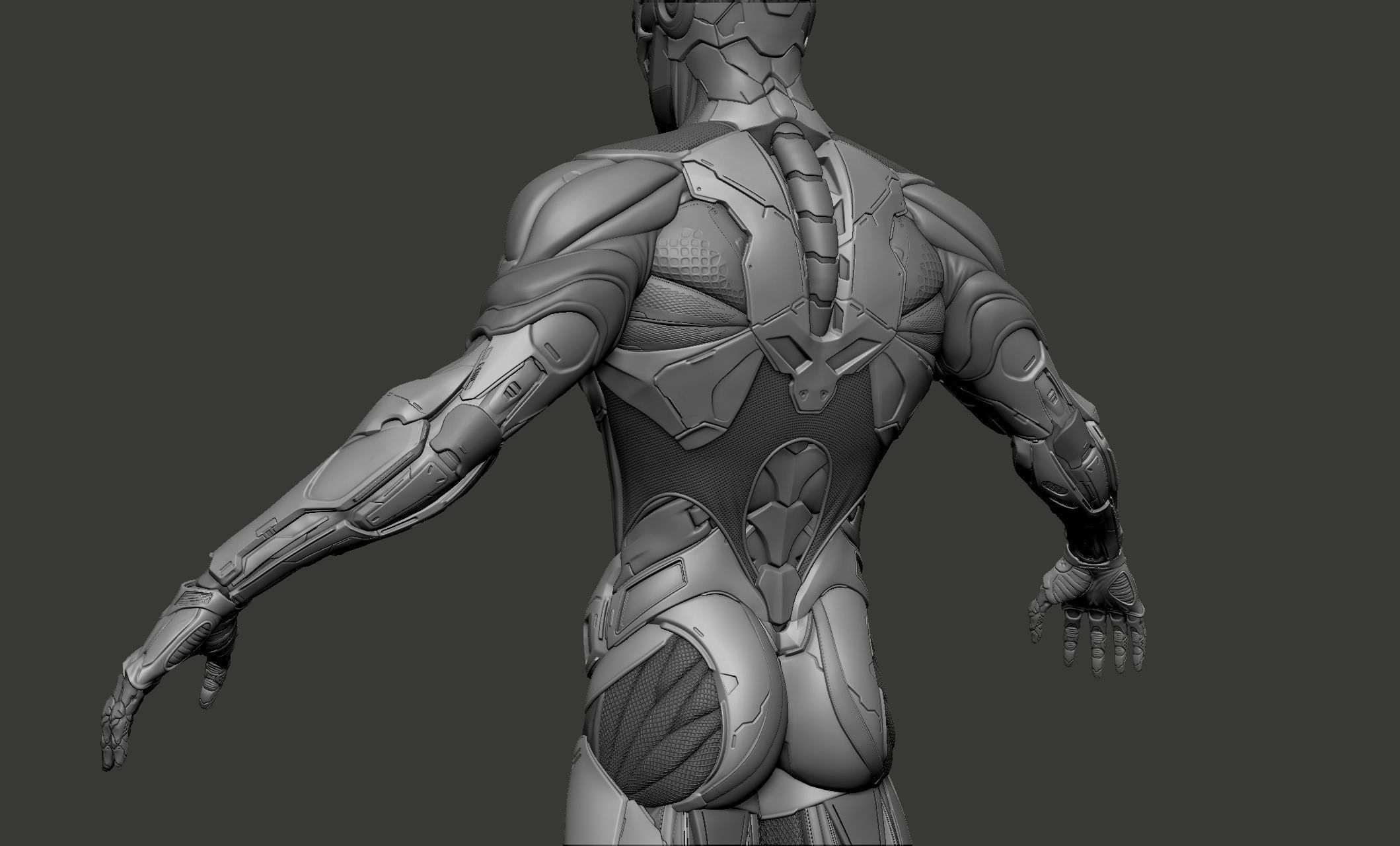 Cyber Ninja Low-poly 3D model_39