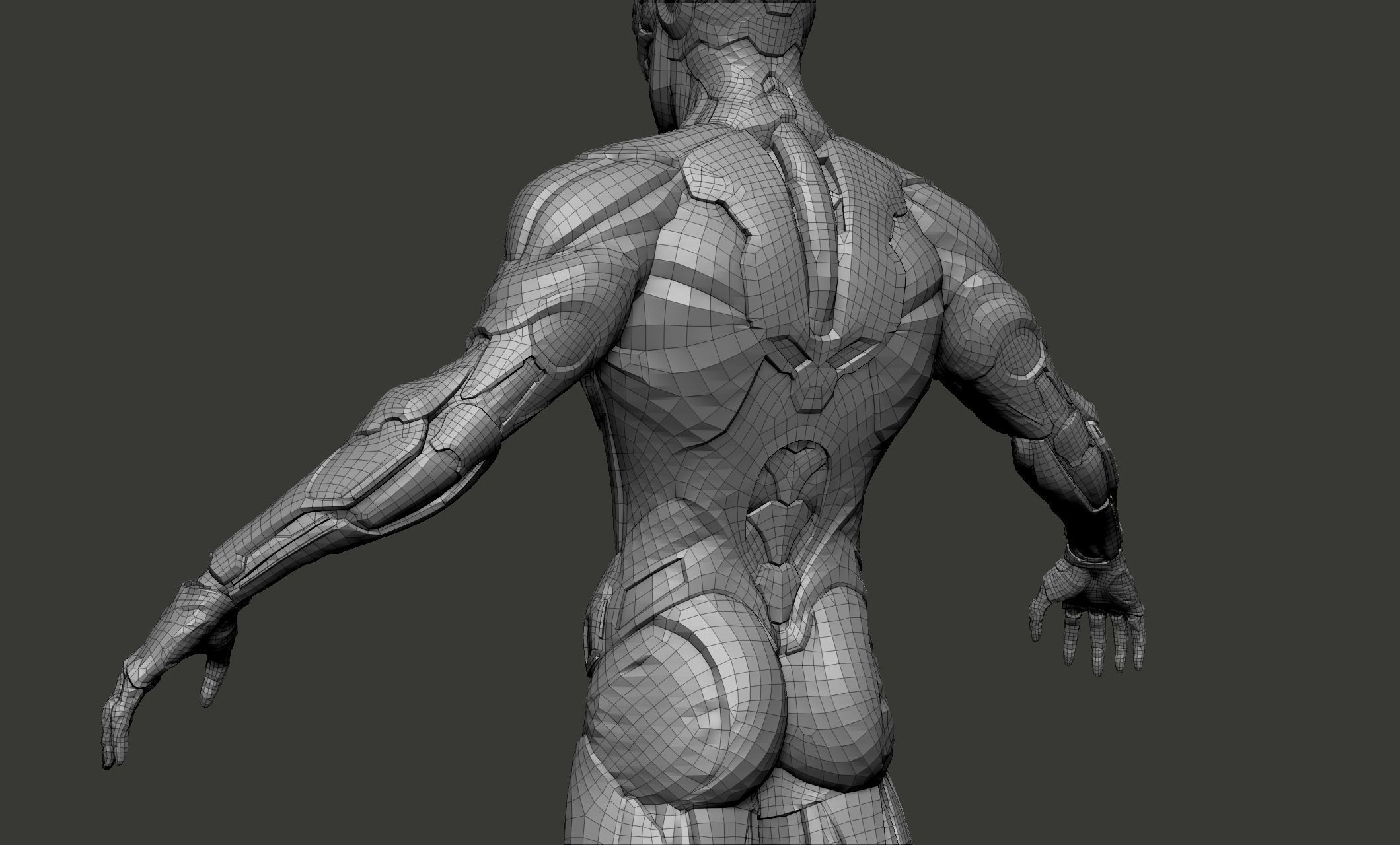 Cyber Ninja Low-poly 3D model_40