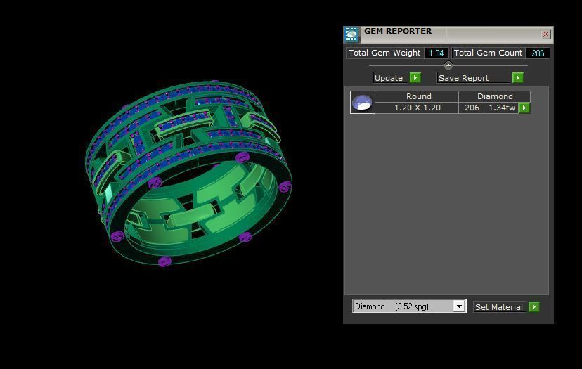 Rings 3D print model_3