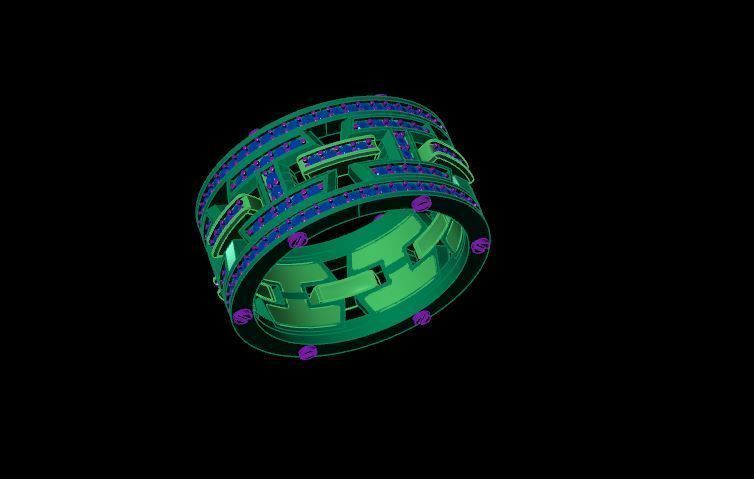Rings 3D print model_2