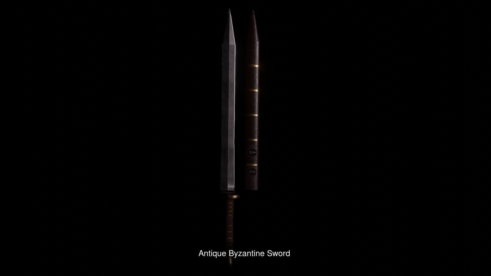Ancient Sword Pack 3D Model Collection_4