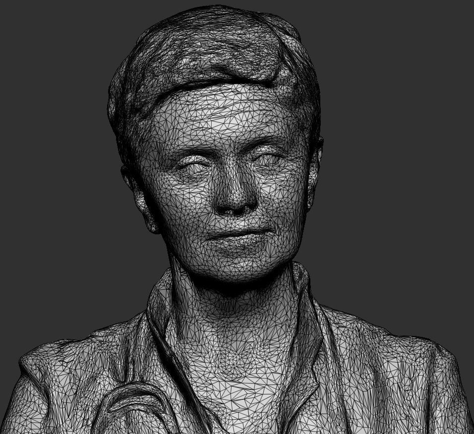 Female doctor posing 414 Low-poly 3D model_8