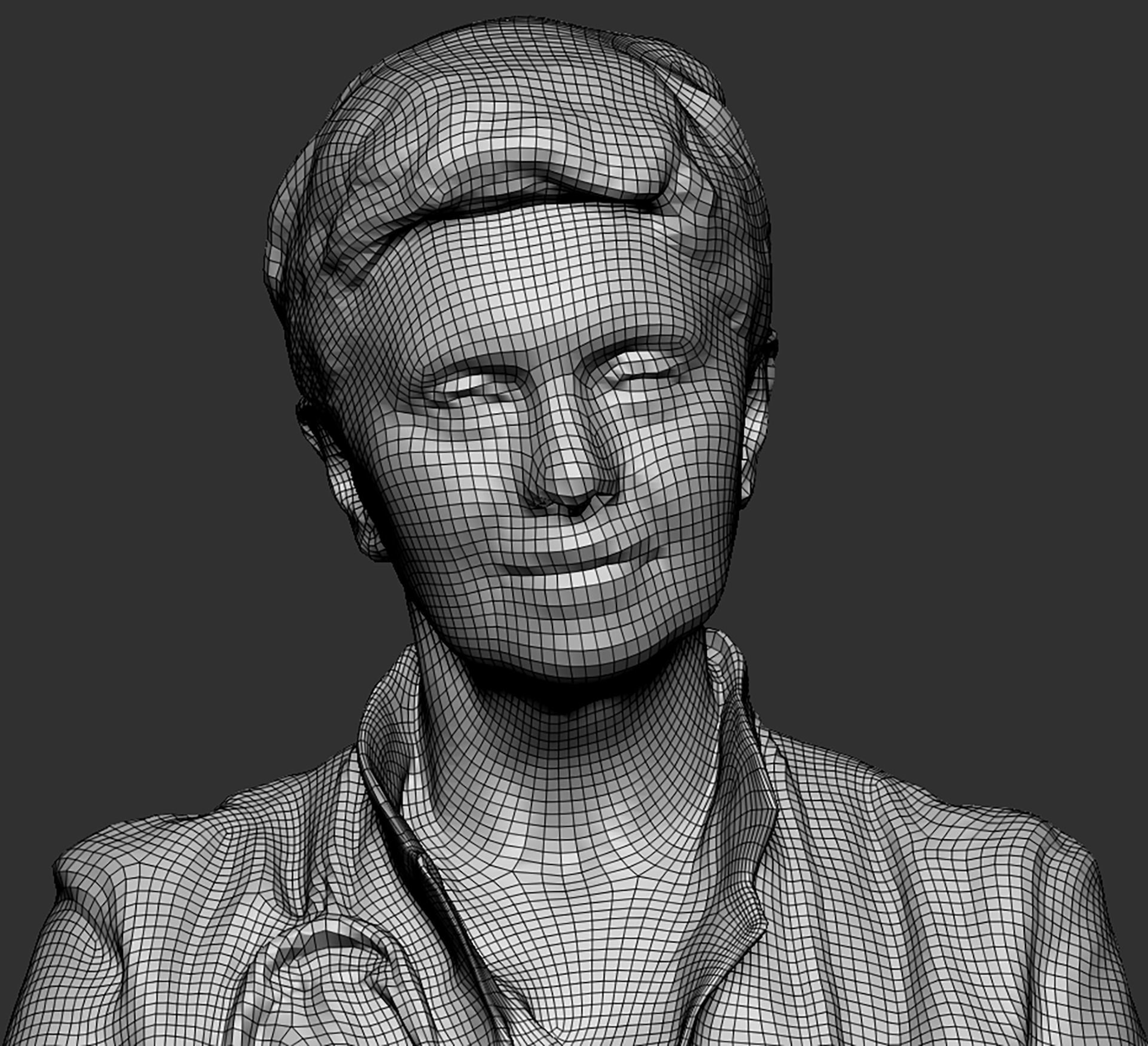 Female doctor posing 414 Low-poly 3D model_6