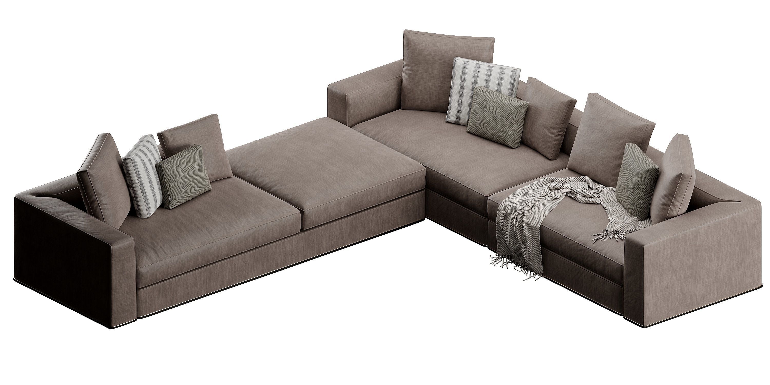 Powell Sofa 3D model_10