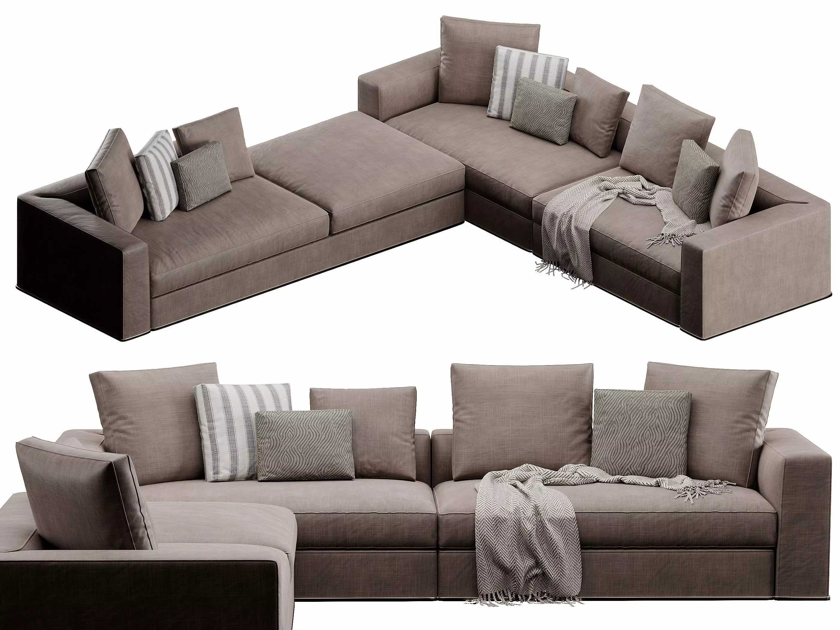 Powell Sofa 3D model_0