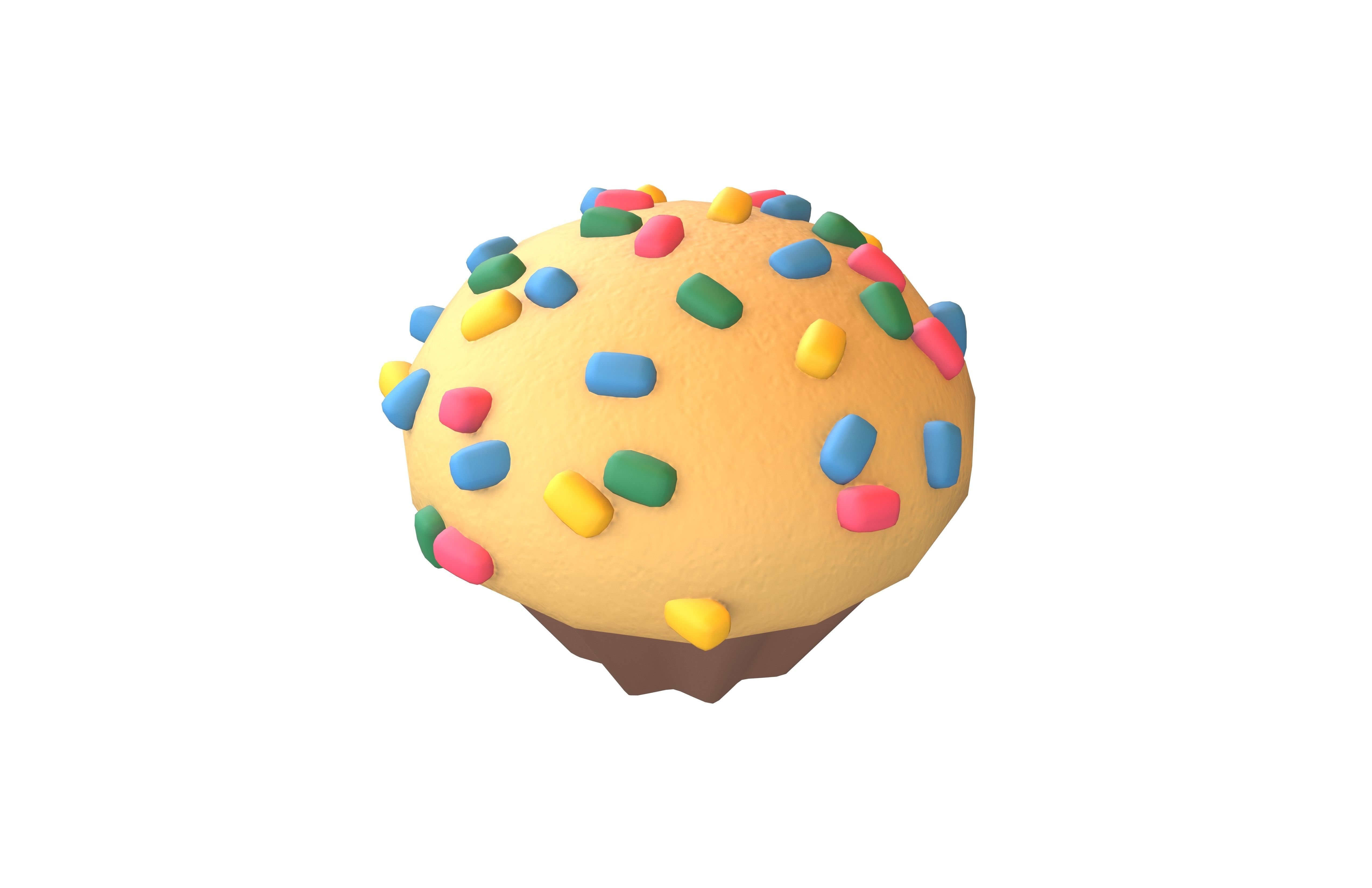 Cup Cake v1 006 Low-poly 3D model_1