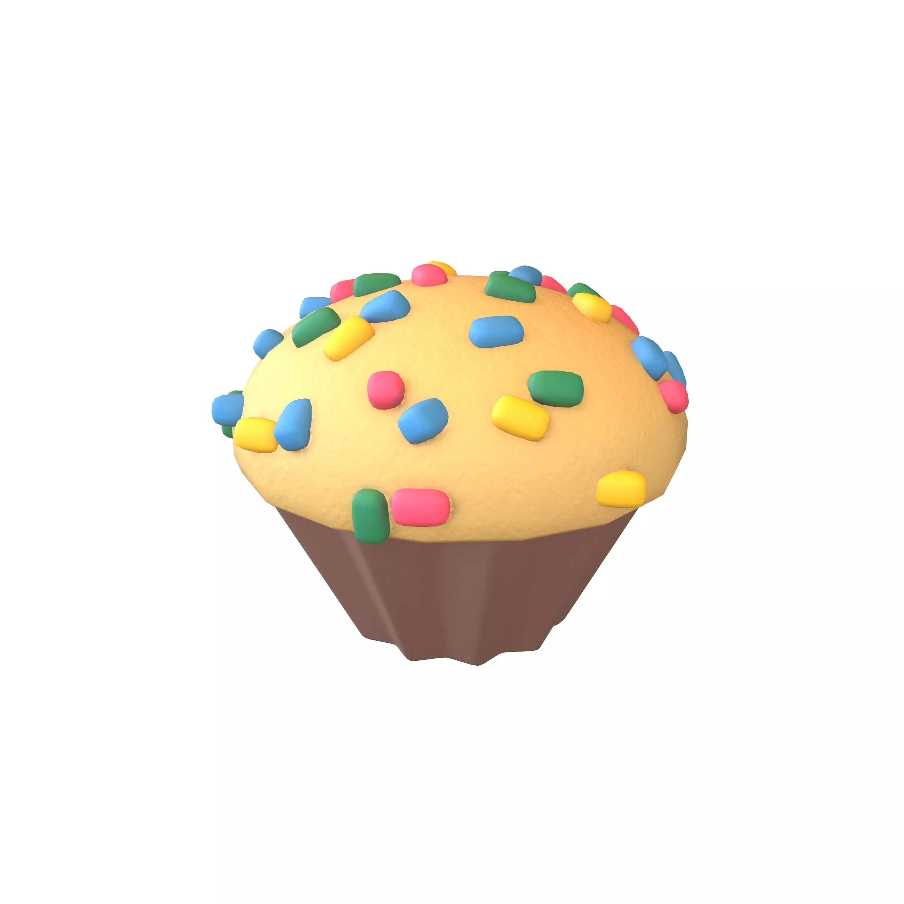 Cup Cake v1 006 Low-poly 3D model_0